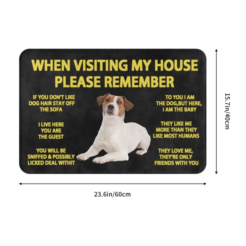 Please Remember Jack Russell Mat